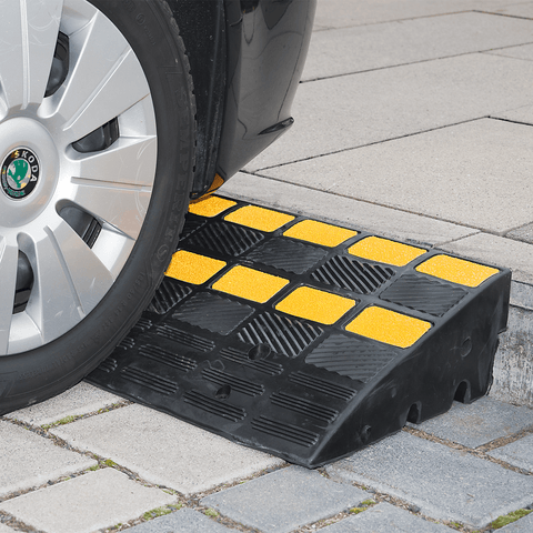 Heavy Duty Kerb Ramp 150mm Yellow and Black