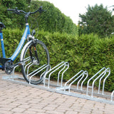 Lo-hoop Cycle stand bike stand bicycle parking outdoor rack commercial storage solutions secure school universities college galvanised steel