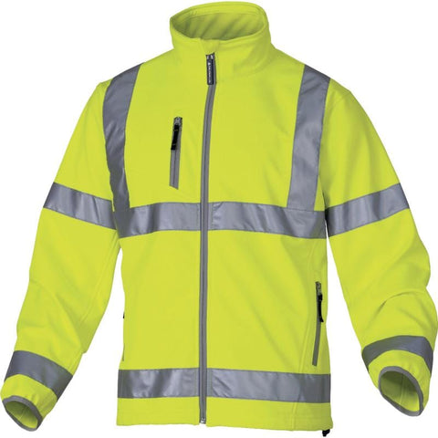 Delta Plus Moonlight Softshell High Vis Jacket With 3 Laminated Layers