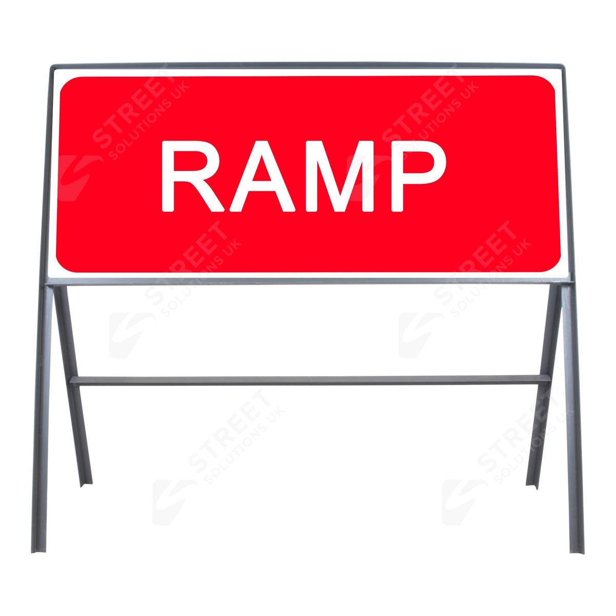 Road Ramp Signage RAMP Metal Sign Face - 1050 x 450mm | Street Solutions UK