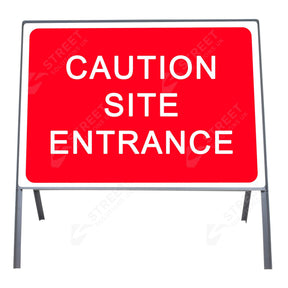 Metal road sign frame 1050 x 750mm size Rectangular shape Heavy-duty construction Durable material Road sign accessory Chapter 8 compliant Highway and byway use Traffic sign mounting Weather-resistant design
