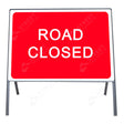 Metal road sign frame 1050 x 750mm size Rectangular shape Heavy-duty construction Durable material Road sign accessory Chapter 8 compliant Highway and byway use Traffic sign mounting Weather-resistant design