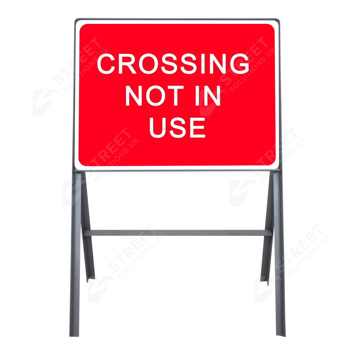Crossing Not In Use Metal Sign Face - 600 x 450mm