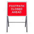 Metal road sign frame 600 x 450mm size Rectangular shape Heavy-duty construction Durable material Road sign accessory Chapter 8 compliant Highway and byway use Traffic sign mounting Weather-resistant design