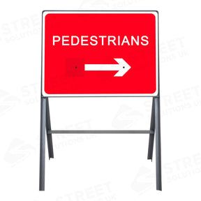 Metal road sign frame 600 x 450mm size Rectangular shape Heavy-duty construction Durable material Road sign accessory Chapter 8 compliant Highway and byway use Traffic sign mounting Weather-resistant design