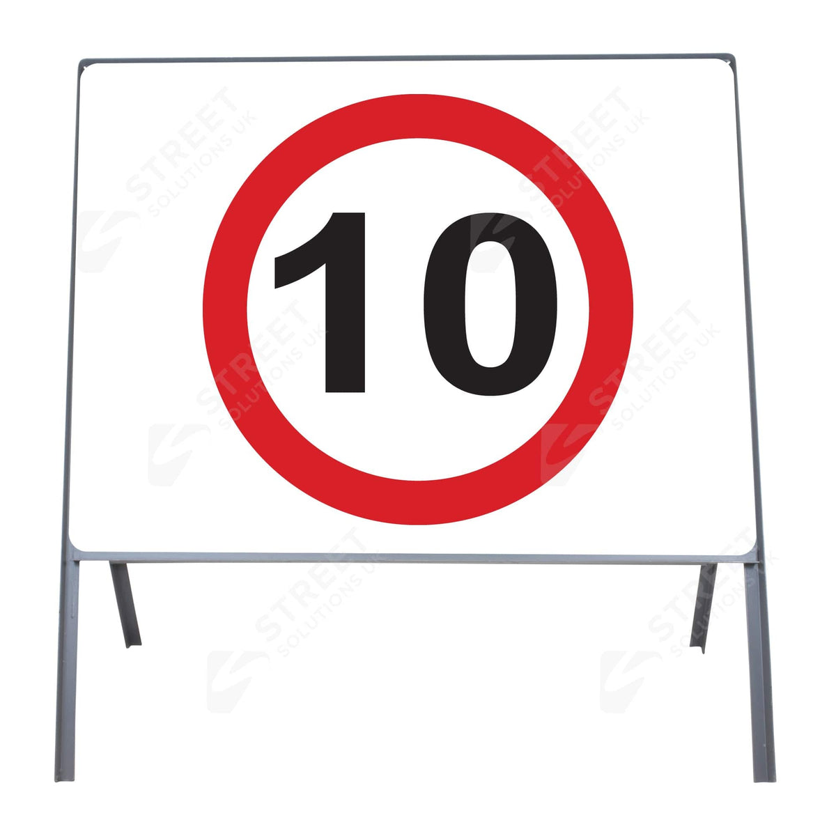 10mph Metal Sign Face - 750mm | Street Solutions UK