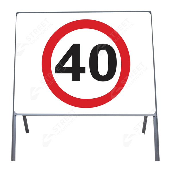 40mph Metal Sign Face - 750mm