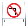 Metal road sign frame 750mm size Rectangular shape Heavy-duty construction Durable material Road sign accessory Chapter 8 compliant Highway and byway use Traffic sign mounting Weather-resistant design