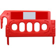 Mini DoubleTop barrier fencing panel with Chapter 8 red and white reflective strip - front view
