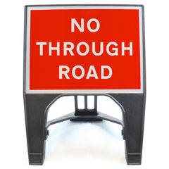 NOTHROUGHROAD600X450MMMELBASWINTEXQSIGNROADSAFETYTRAFFICREDWHITESTREETSIGNAGE