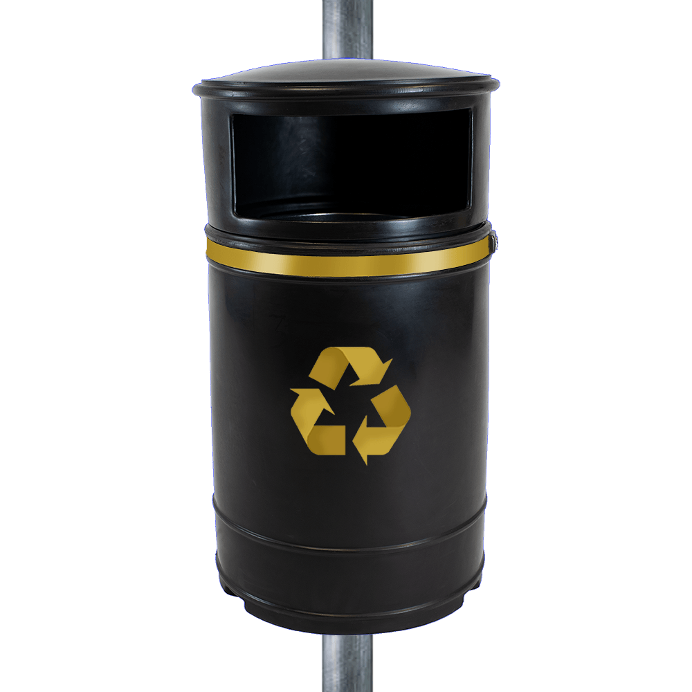 Nickleby Closed Top Litter Bin - 40 Litre Capacity