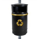 Nickleby Closed Top Litter Bin - 40 Litre Capacity