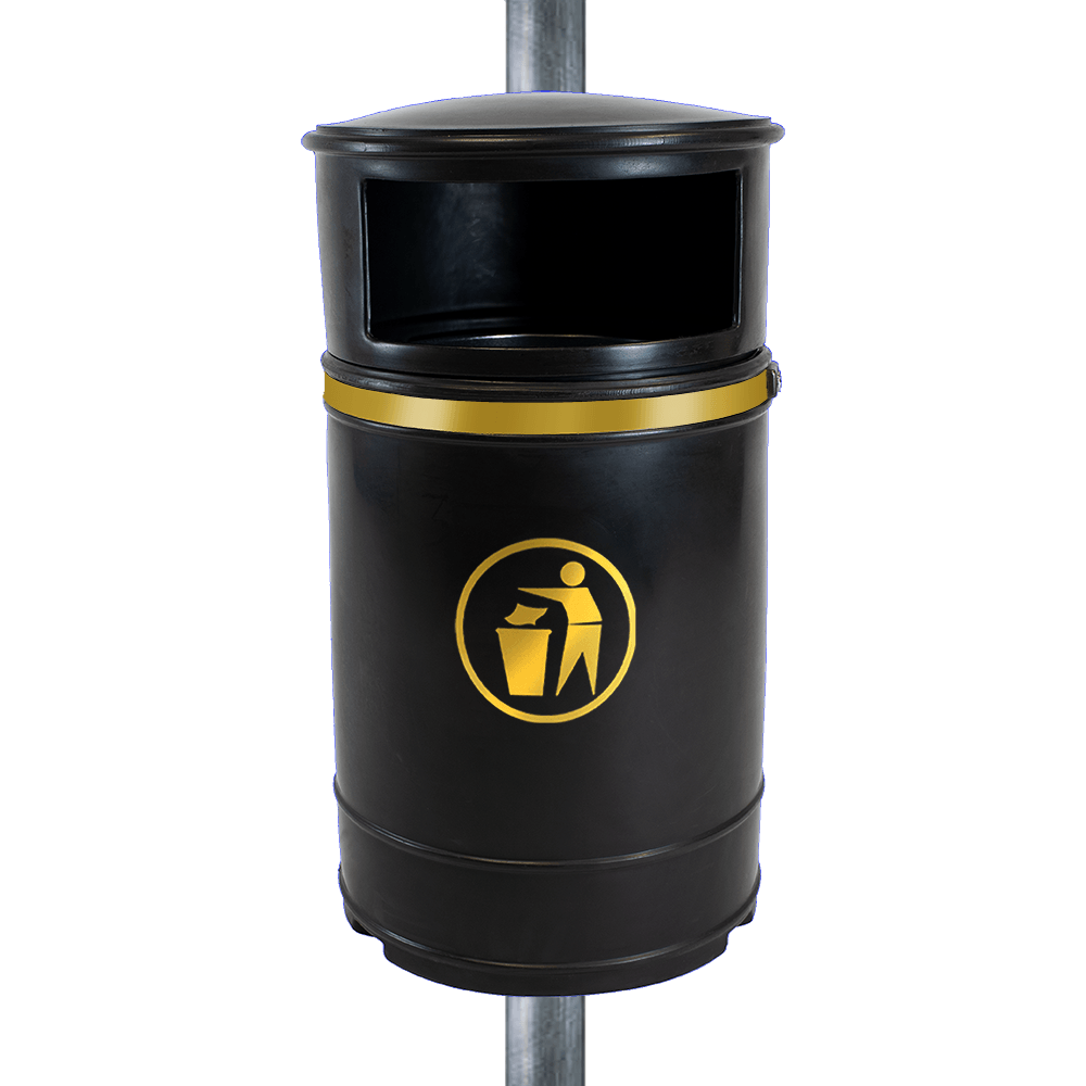Nickleby Closed Top Litter Bin - 40 Litre Capacity