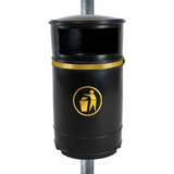 Nickleby Closed Top Litter Bin - 40 Litre Capacity