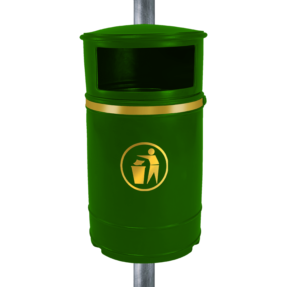 Nickleby Closed Top Litter Bin - 40 Litre Capacity