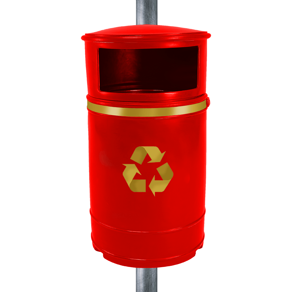 Nickleby Closed Top Litter Bin - 40 Litre Capacity
