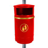 Nickleby Closed Top Litter Bin - 40 Litre Capacity