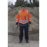 Delta Plus High Visibility Waterproof 4 in 1 Bodywarmer Jacket