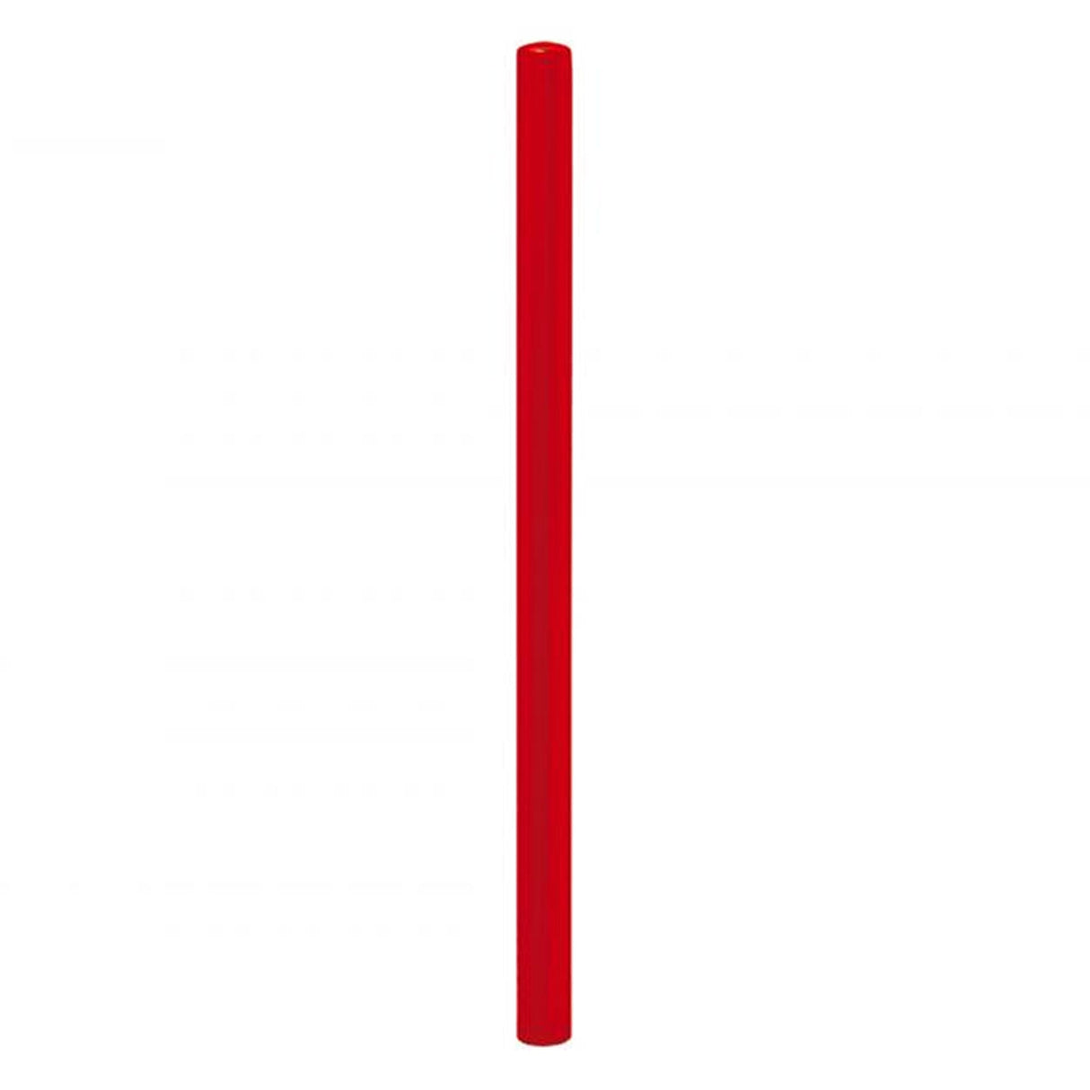 Painted-dome-top-steel-bollard-dome-top-bollard-painted-bollard-parking-lot-security-perimeter-protection-traffic-control-building-protection-pedestrian-safety-post-and-rail-durable-steel-red-outdoor-white-pedestrian-barricade