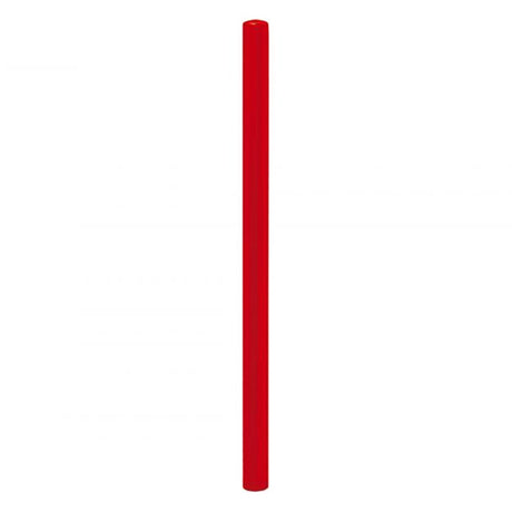 Painted-dome-top-steel-bollard-dome-top-bollard-painted-bollard-parking-lot-security-perimeter-protection-traffic-control-building-protection-pedestrian-safety-post-and-rail-durable-steel-red-outdoor-white-pedestrian-barricade