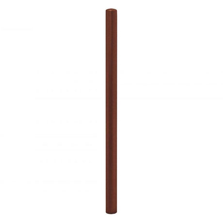 Painted-dome-top-steel-bollard-dome-top-bollard-painted-bollard-parking-lot-security-perimeter-protection-traffic-control-building-protection-pedestrian-safety-post-and-rail-durable-steel-red-outdoor-white-pedestrian-barricade
