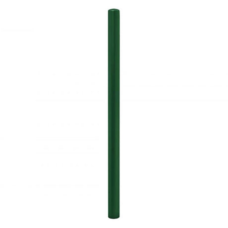 Painted-dome-top-steel-bollard-dome-top-bollard-painted-bollard-parking-lot-security-perimeter-protection-traffic-control-building-protection-pedestrian-safety-post-and-rail-durable-steel-red-outdoor-white-pedestrian-barricade