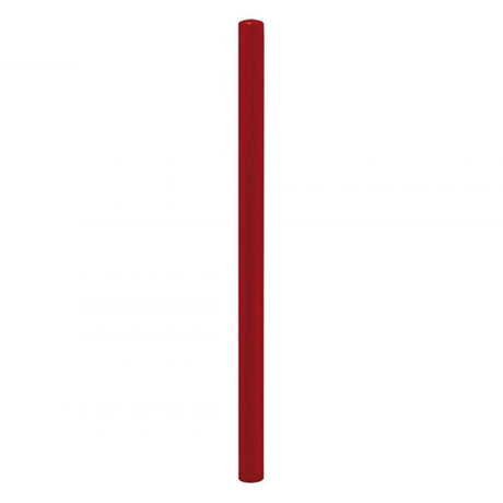 Painted-dome-top-steel-bollard-dome-top-bollard-painted-bollard-parking-lot-security-perimeter-protection-traffic-control-building-protection-pedestrian-safety-post-and-rail-durable-steel-red-outdoor-white-pedestrian-barricade