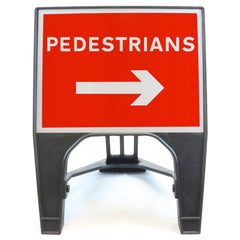 Pedestrians Right 600 x 450mm 7018b Q-Sign