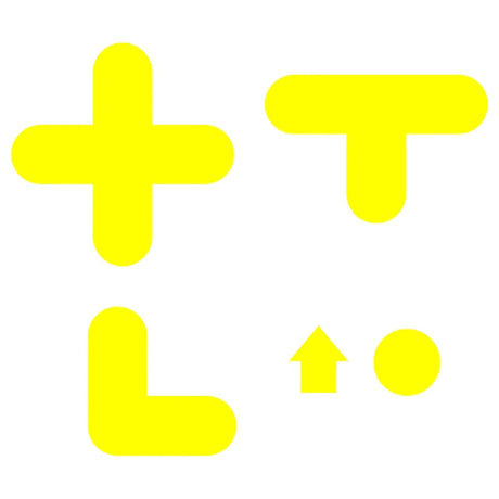 proline-yellow-self-adhesive-floor-signs-stickers-warning-hazard-decals-vinyl-caution-waterproof-forklift-wall-mount-durable-warehouses-factories-hospitals-schools-depots-safety-signs-aisles-shopping-malls-centres-construction-sites-removable-industrial-high-visibility-heavy-duty