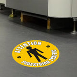 PROline floor sign Attention pedestrian traffic attention industrial heavy-duty slip-resistant warehouse safety high-visibility durable