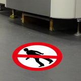 PROline floor sign No Pedestrians attention industrial heavy-duty slip-resistant warehouse safety high-visibility durable