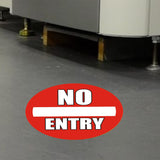 PROline floor sign no entry restricted access industrial heavy-duty slip-resistant warehouse safety high-visibility durable