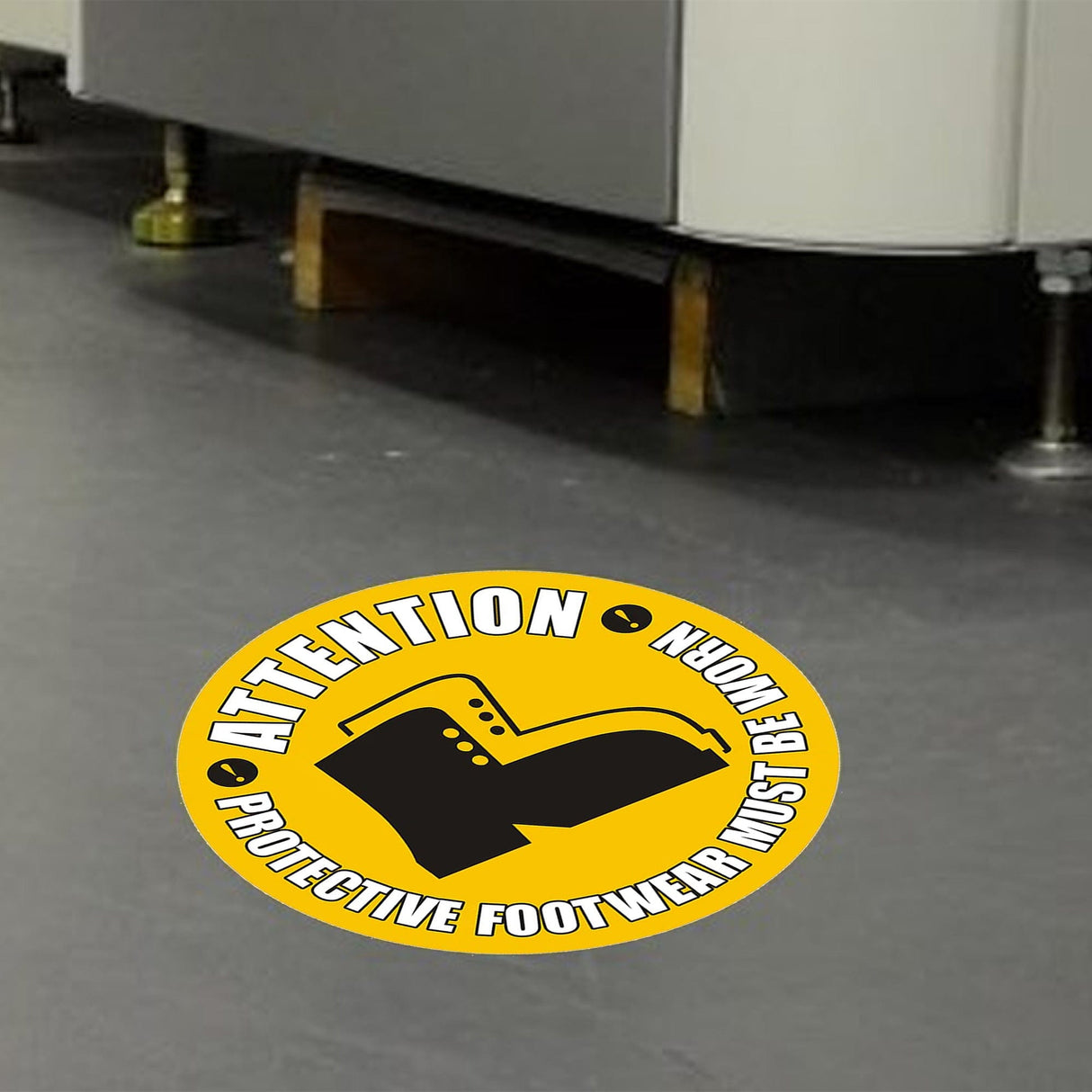 proline-self-adhesive-floor-signs-stickers-warning-hazard-decals-vinyl-caution-waterproof-durable-warehouses-factories-hospitals-schools-depots-safety-signs-aisles-shopping-malls-centres-construction-sites-removable-industrial-high-visibility-heavy-duty