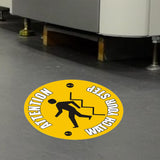 proline-self-adhesive-floor-signs-stickers-warning-hazard-decals-vinyl-caution-waterproof-durable-warehouses-factories-hospitals-schools-depots-safety-signs-aisles-shopping-malls-centres-construction-sites-removable-industrial-high-visibility-heavy-duty