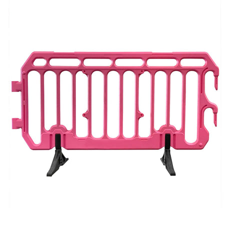 crowd control plastic metal pedestrian safety street event festival marathon melba swintex jsp 2 meter metre race anti trip stacking portable black silver orange boss heras safe fence start traffic school construction plastic safety barriers