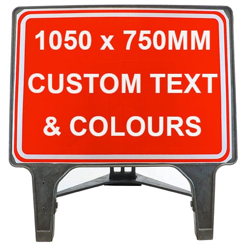 Q Top. Sign Custom 1050 x 750mm Road Sign | Q-Sign | SSUK