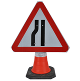traffic-cone-road-mounted-signs-signage-warning-symbols-caution-directional-constuction-hazard-roadway-motorway-custom-roadwork-heavy-duty-reflective-caution-site-pedestrian-safety-plastic-portable-stackable-highway-uk