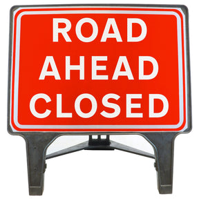 Road Ahead Closed 1050x750mm Q-Sign