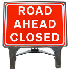 Road Ahead Closed 1050x750mm Q-Sign