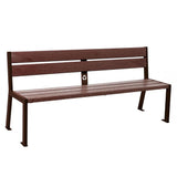 Recycled plastic bench 5 slat Eco-friendly Sustainable Durable Park bench Outdoor Weather-resistant Seating Public spaces Maintenance-free Schools