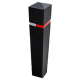 Recycled rubber bollard height Black with reflective band Pyramid head Sub-surface fix Sustainable Environmentally friendly Durable Traffic Safety Parking lot Urban Landscape Outdoor