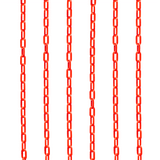 Plastic Cone Chain 2.5m - Red