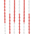 Plastic Cone Chain Red & White Road Cones