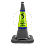 Replacement Danger Overhead Cables Cone Sleeve - 750mm & 1000mm