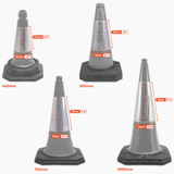 Replacement Traffic Cone Sleeves  Pack of 25 - 460mm, 500mm, 750mm & 1000mm