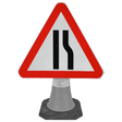 traffic-cone-road-mounted-signs-signage-warning-symbols-caution-directional-constuction-hazard-roadway-motorway-custom-roadwork-heavy-duty-reflective-caution-site-pedestrian-safety-plastic-portable-stackable-highway-uk