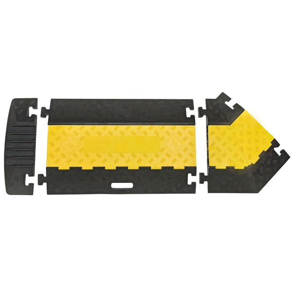 Large 3-Channel Cable Ramp - Angled Piece Street Solutions UK