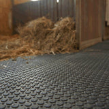 Safe Site Premium 1200mm x 800mm x 22mm 20kg Black Rubber with non-slip pedestrian surface on top Heavy-duty workplace safety anti-fatigue slip-resistant industrial waterproof durable oil and grease-resistant impact and shock-absorbing mat.