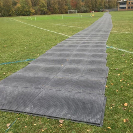 Safe Site Premium 1200mm x 800mm x 22mm 20kg Black Rubber with non-slip pedestrian surface on top Heavy-duty workplace safety anti-fatigue slip-resistant industrial waterproof durable oil and grease-resistant impact and shock-absorbing mat