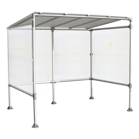Smoking-shelter-UK-compliant-Economy-Aluminium-Polycarbonate-Affordable--regulations-UK-Weather-protected-Durable-Outdoor-enclosed-weatherproof-design-Smoking-area-commercial-industrial-vape-vaping